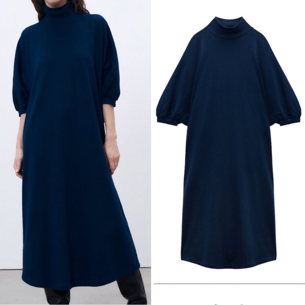 Zara Cotton Cocoon Dress